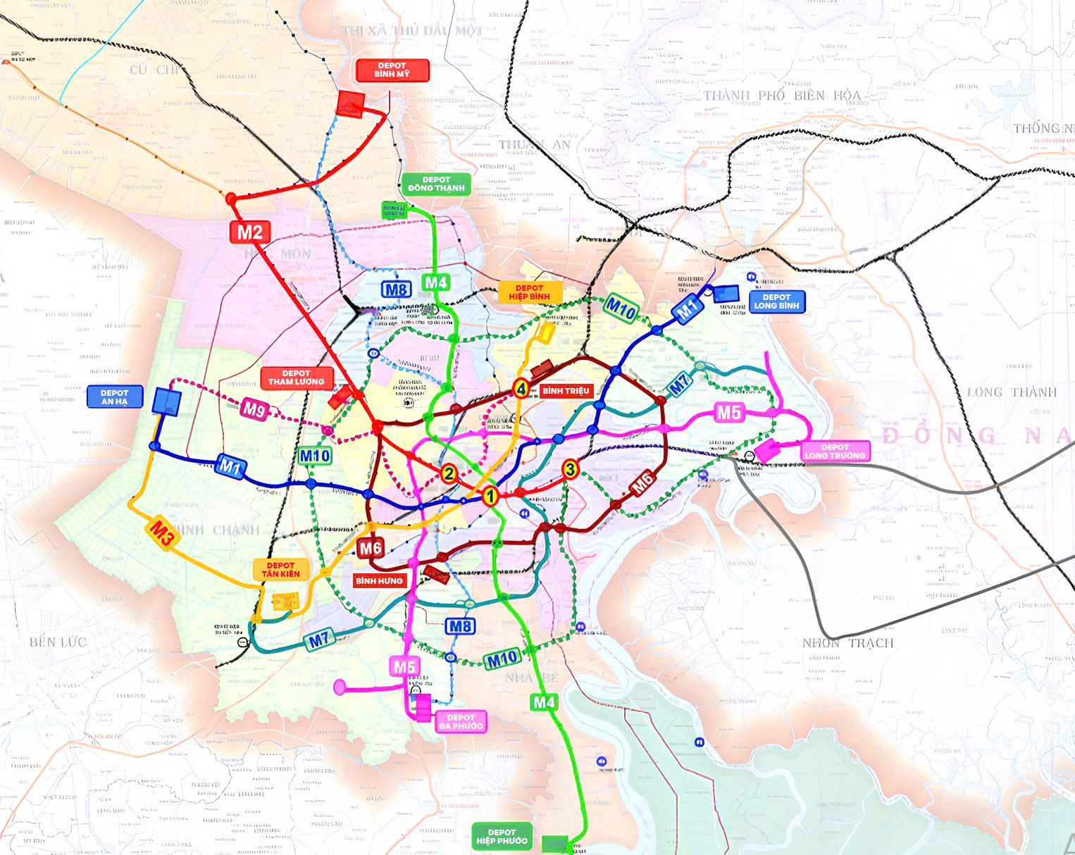 tphcm triển khai tuyến metro số 4 bến thành hiệp phước