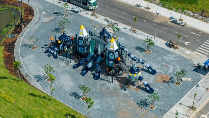 khu vui chơi tại dự án sở hữu pháp lý the 826 ec sạch