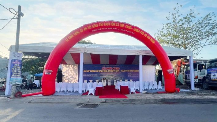 khởi công cầu rạch tôm mới 10/07