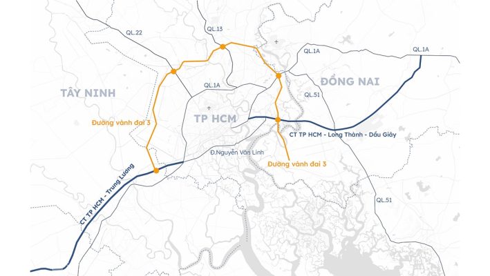 vành đai 3 đoạn qua long an