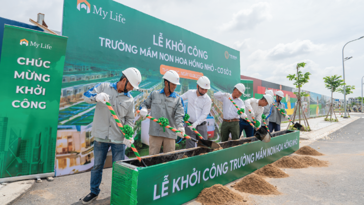 lễ khởi công trường mầm non hoa hồng nhỏ cơ sở 2
